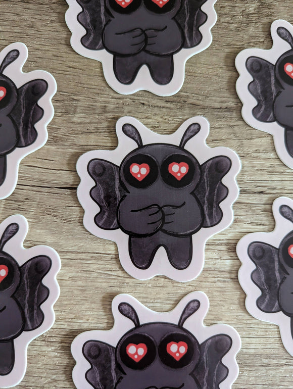 Mothman - Spooky Cute Cryptid Cryptozoology Vinyl Sticker