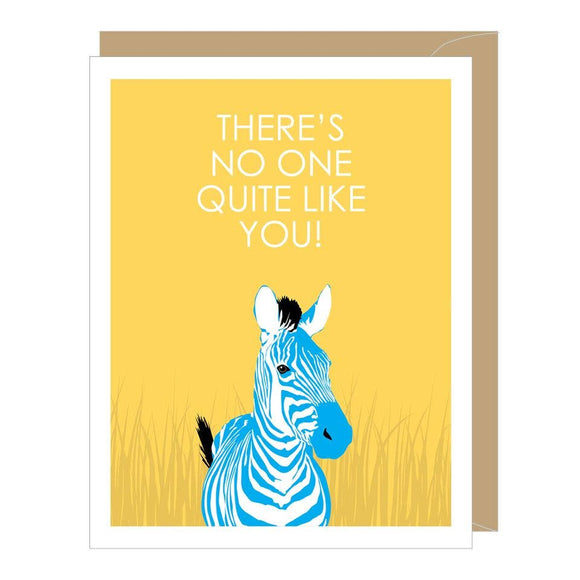 Zebra Greeted Birthday Card