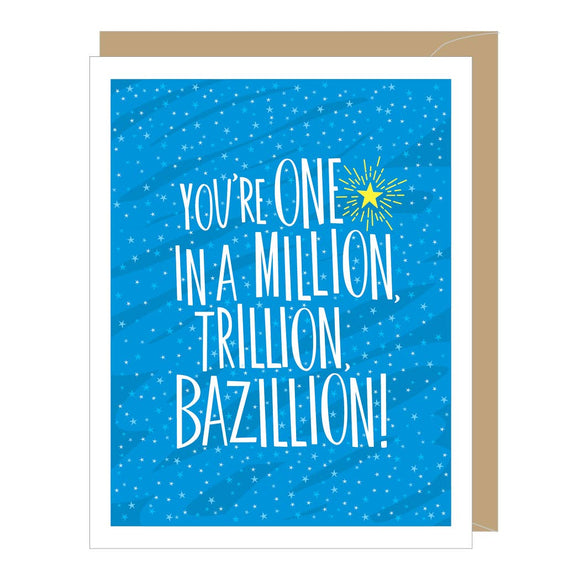 Million Bazillion Thank You Card (single or boxed)