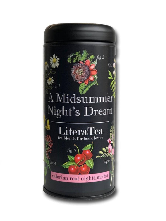 A Midsummer Night's Dream Specialty Nighttime Tea: 12 Tea Bags in Tin Canister