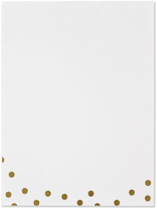 Gold Dots Stationery Set