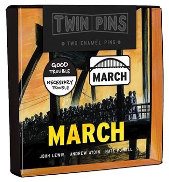 March Twin Pins: Two Enamel Pins