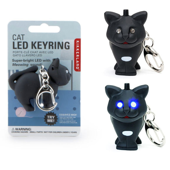 Cat LED Keychain