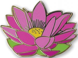 Lotus Flower Hard Enamel Pin