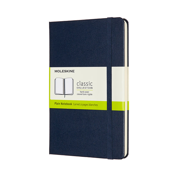 Classic Notebook, Hard Cover, Medium, Blank, Sapphire Blue