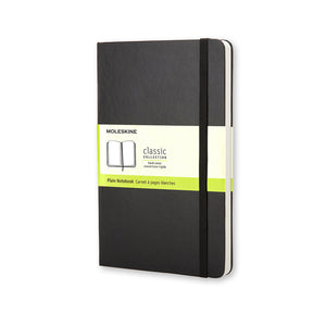 Classic Notebook, Pocket, Plain, Black, Hard Cover