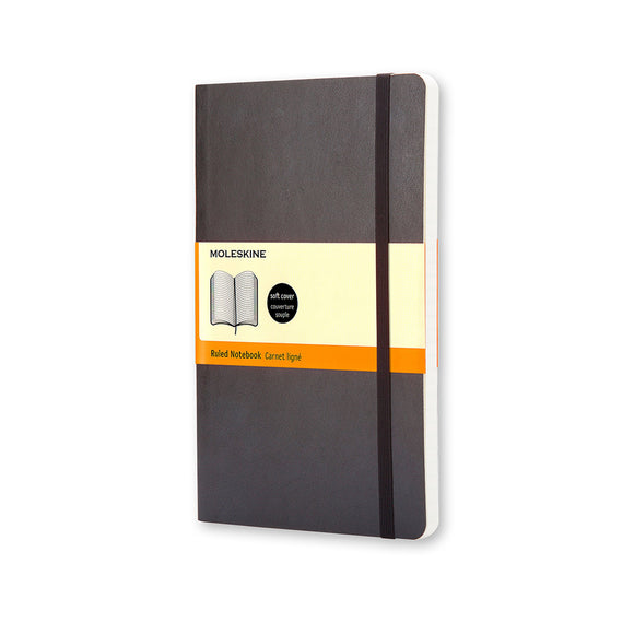 Classic Notebook, Soft Cover, Pocket, Lined, Black