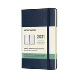 Classic 12 Month 2020 Weekly Planner, Hard Cover, Pocket, Sapphire Blue