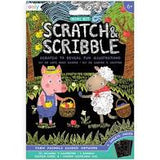 Mini Scratch & Scribble Art Kit: Farm Animals
