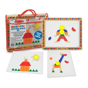 Wooden Magnetic Pattern Blocks Set