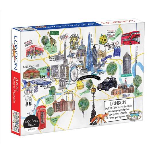 London Map Puzzle - 1000 Pieces