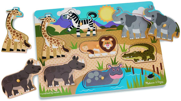 Safari Wooden Peg Puzzle