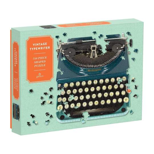 Vintage Typewriter Shaped Puzzle - 750 Pieces