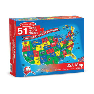 USA Map Floor Puzzle