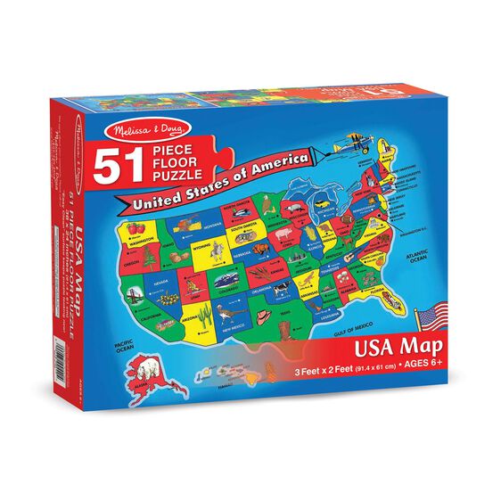 USA Map Floor Puzzle
