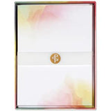 Watercolor Sunset Stationery Set