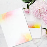 Watercolor Sunset Stationery Set