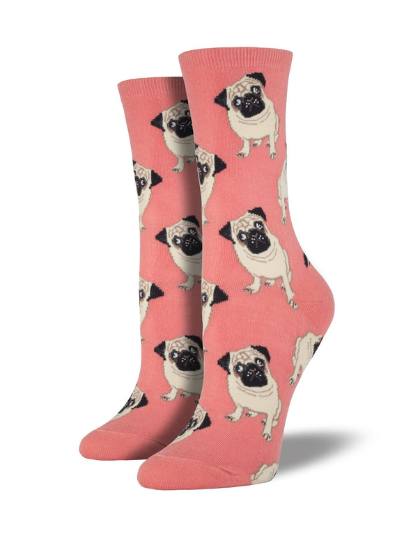 Pugs Peach Women's Socks