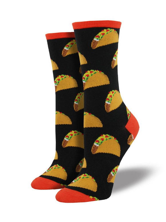 Tacos Black Women's Socks